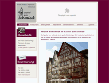 Tablet Screenshot of hotel-schmied.de